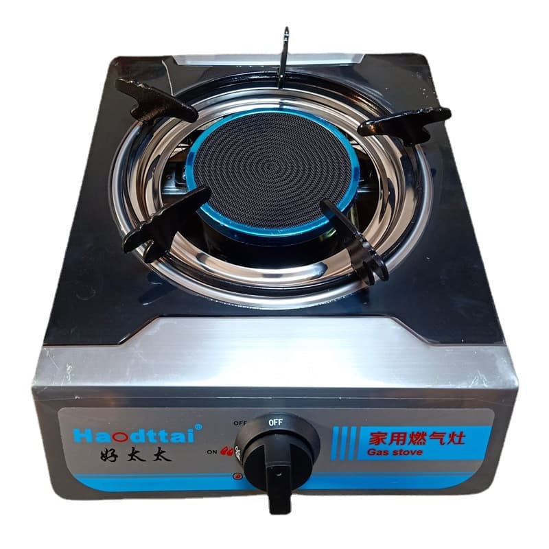 Household Gas High-Fire Electric Pot Stove Burner, Single Gas Stove, LPG Desktop High-Power Cooking Stove