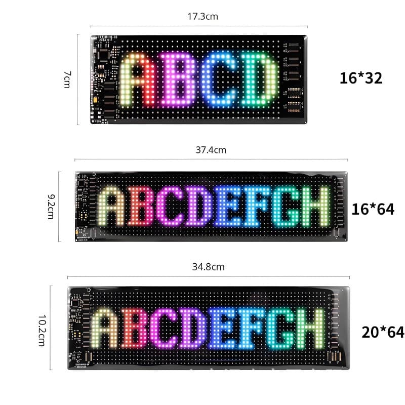 Flexible LED Advertising Screen LED Soft Screen APP Bluetooth Car Display Soft Screen Cross-Border E-Commerce Best-Selling Monitor