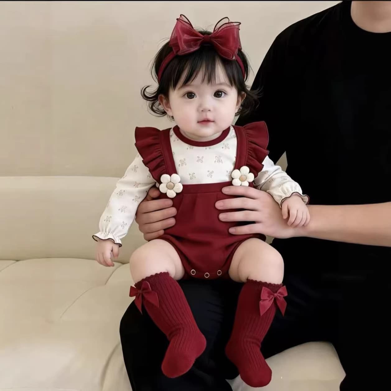 Baby Clothes Autumn/Winter Stylish Newborn Bodysuit Girl Baby Romper Princess Full Moon 100 Days One-Year-Old Onesie