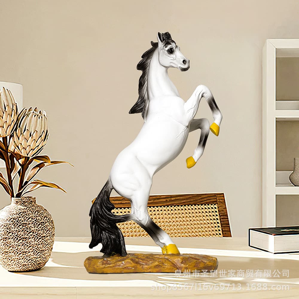 Horse Success Ornament European Home Decoration Housewarming Business Gift Living Room Office Bionic Resin Craft