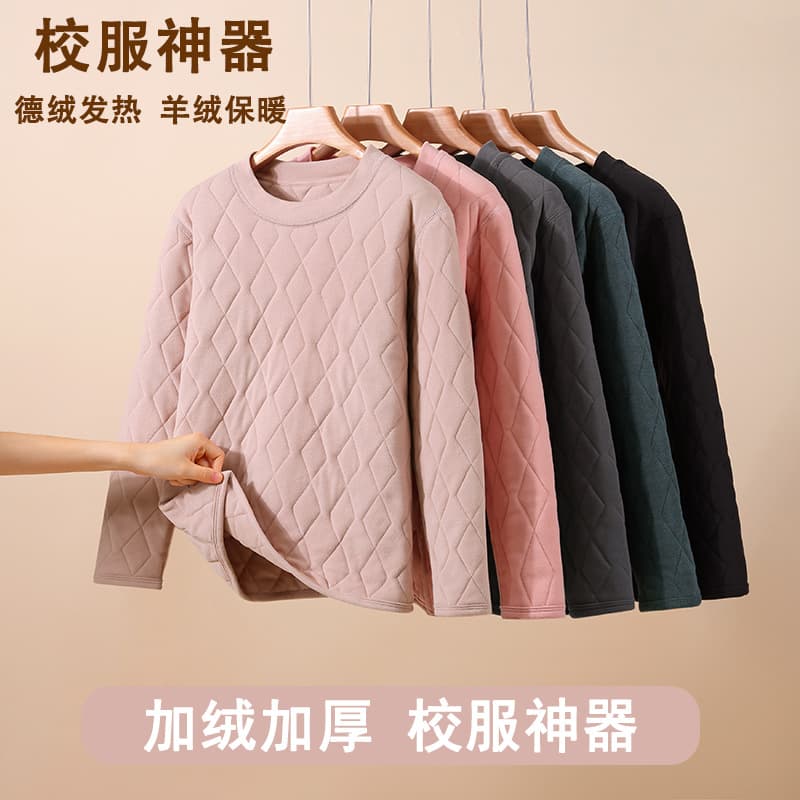 New type of silk cotton-padded jacket for women, close-fitting thickened cotton-padded jacket for winter junior and high school students, school uniforms, liner artifact, bottoming cotton-padded jacket