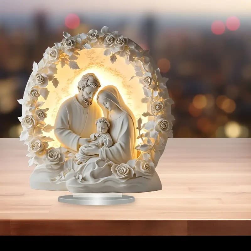 Cross-border Creative New Valentine's Day Peach Blossom and Bird Crystal Heart 2D Acrylic Home Living Room Desktop Decoration