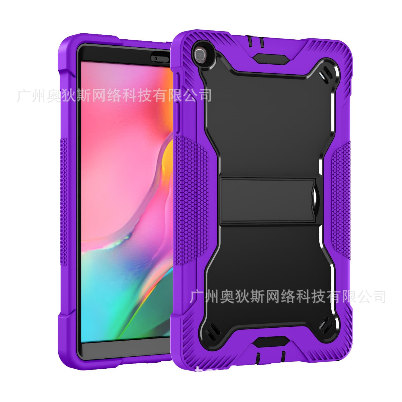 Rugged Case for Galaxy Tab A 10.1 T510 Universal Defender Protective Cover T515 Tablet Stand Protective Shell