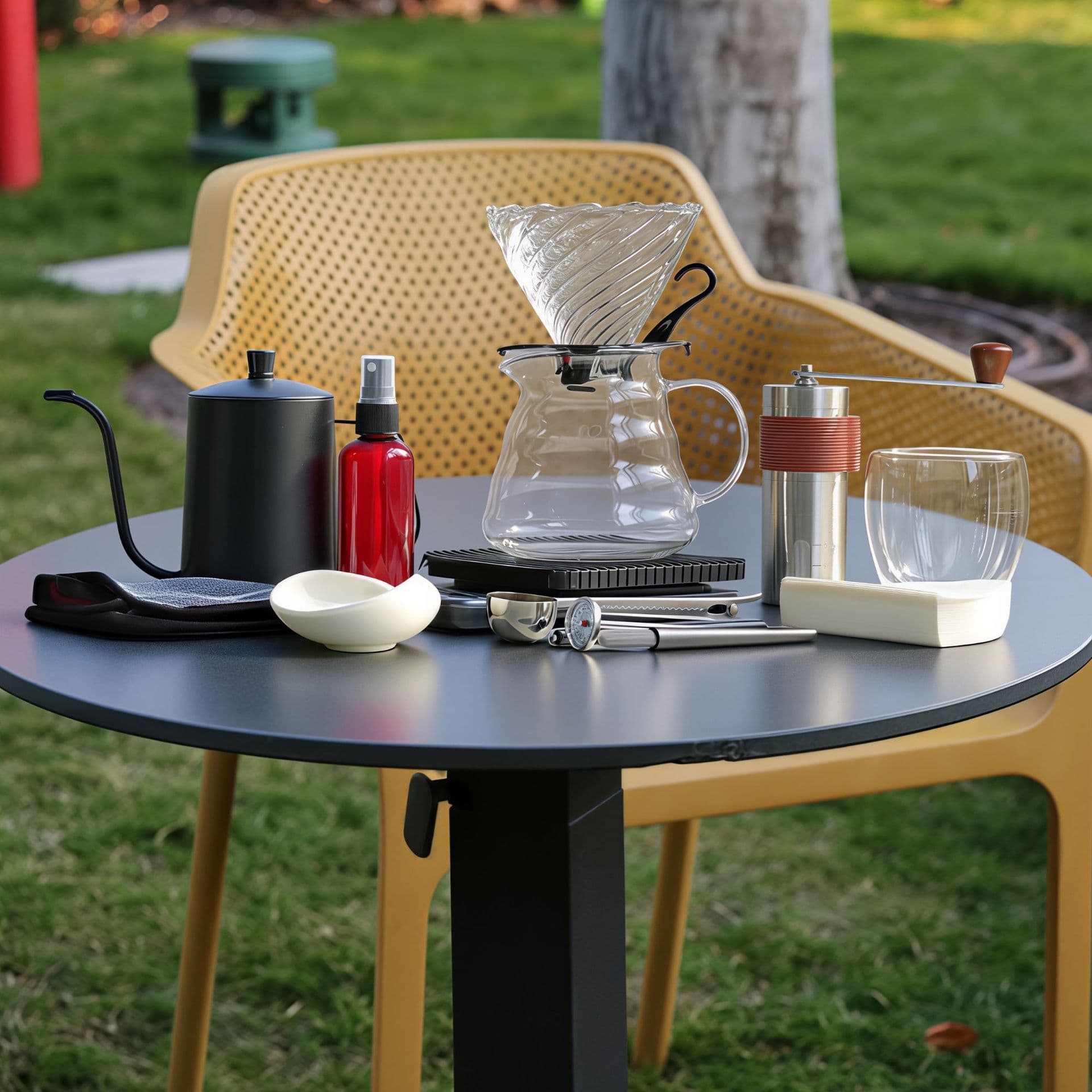 Outdoor Pour Over Coffee Gift Box Set Complete Coffee Maker Hand Coffee Tools Grinder Accessories Holiday Gift Activity