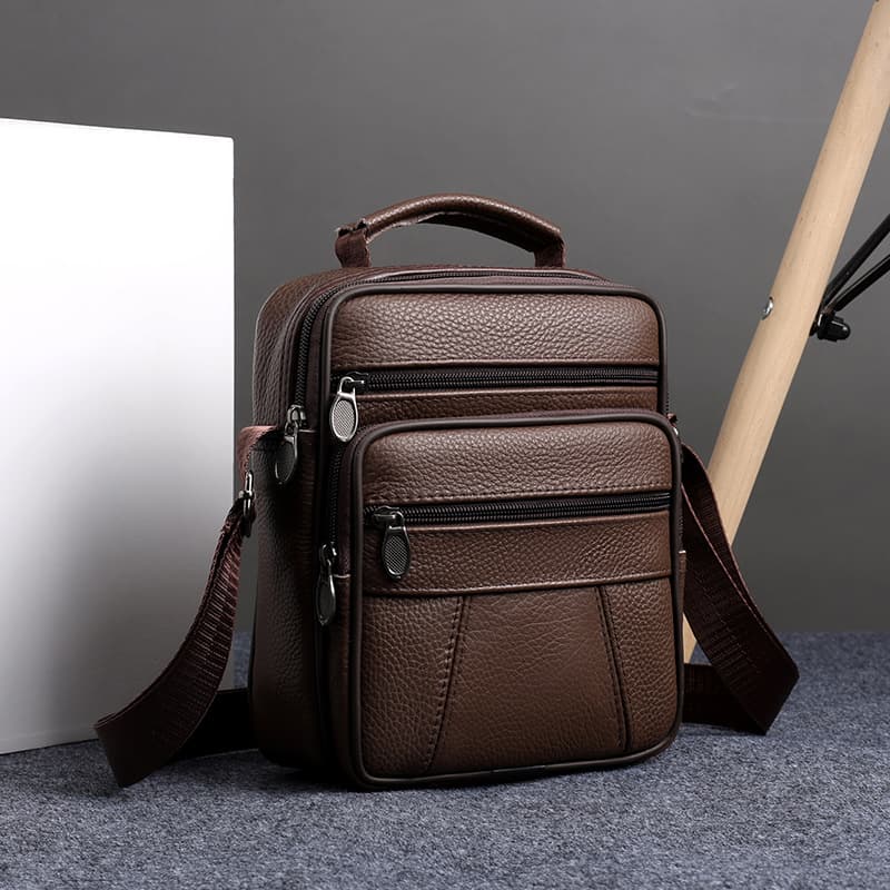 New foreign trade hot-selling men's small shoulder bag, casual shoulder bag, multi-functional, trendy and high-end business commuting cross-body bag