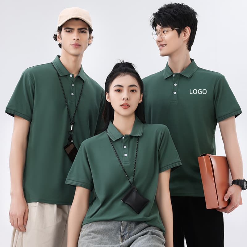 Custom Logo Work T-Shirt for Teams, Turn-down Collar Advertising Shirt, Culture Polo Shirt, Workwear Customization