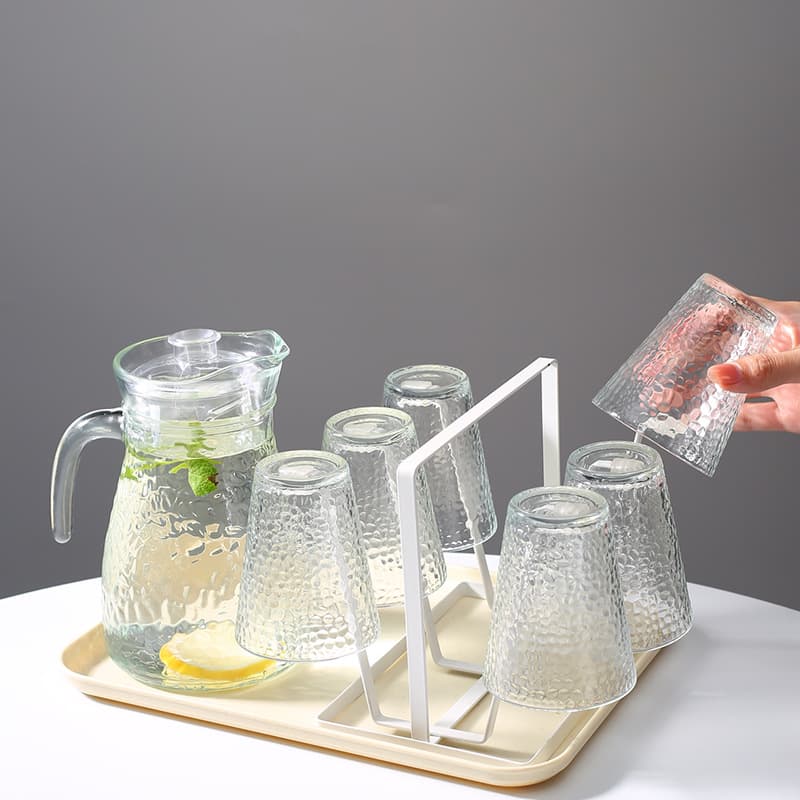 [Seven-piece set] Light luxury water set, 1 pot and 6 cups, modern simple family guest water cup set