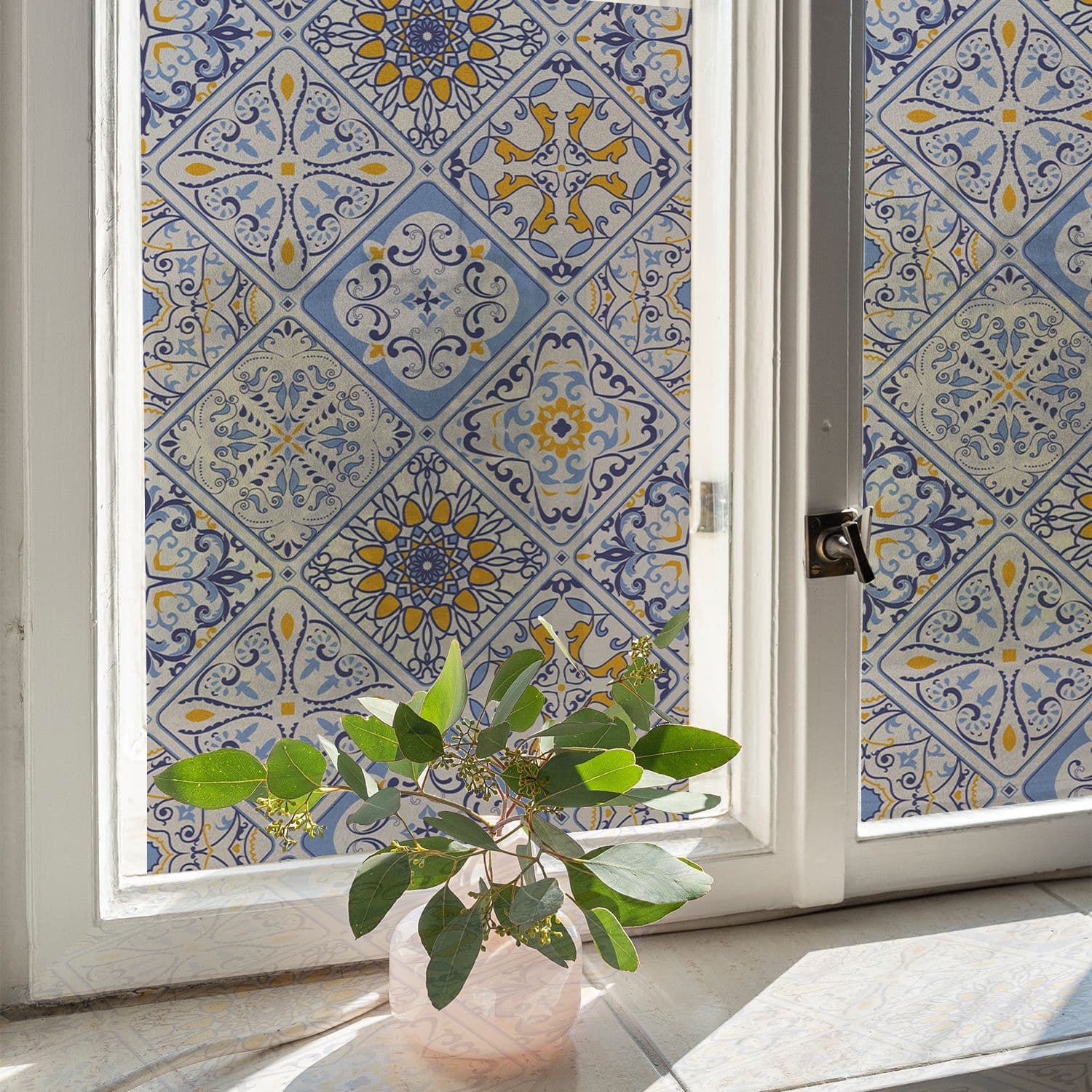 Funlife Fulo Huahua Series Color Glaze Tile Style Window Film Anti-Peeping Home Decoration Film SE1331