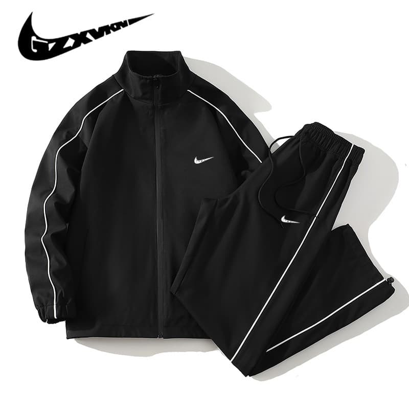 Cross-border foreign trade spring new sportswear suit men's casual youth stand-up collar men's suit with handsome look
