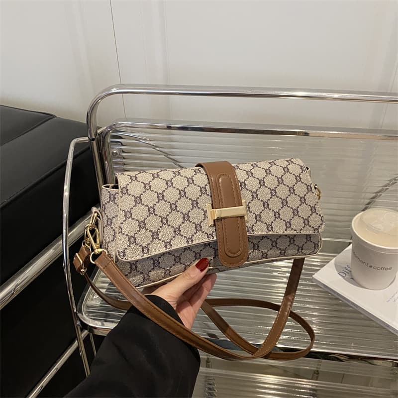 Women's Small Retro Handbag, Unique Design, Fashionable Casual Square Bag, Trendy Shoulder Crossbody Bag