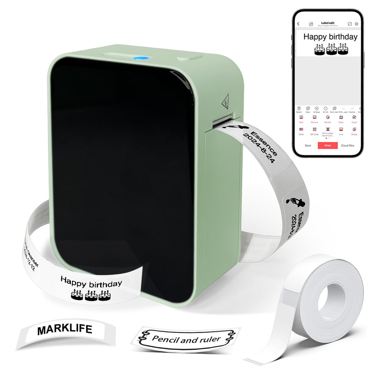 Mini Thermal Label Printer Portable Home Label Printer