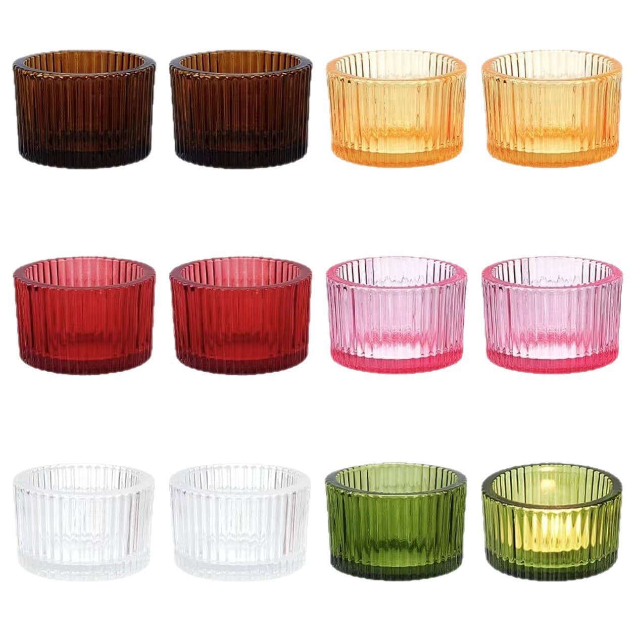 Transparent Fine-Textured Cup Cross-Border Hot-Selling Candle Holder Amazon Best-Seller Glass Candle Aromatherapy Cup Home Decor Ornament