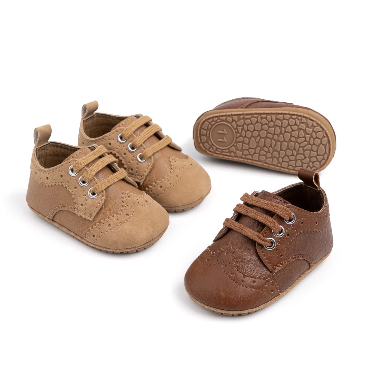 2025 Baby Boy Oxford Soft-Soled Toddler Shoes Comfortable Breathable Retro Infant Shoes
