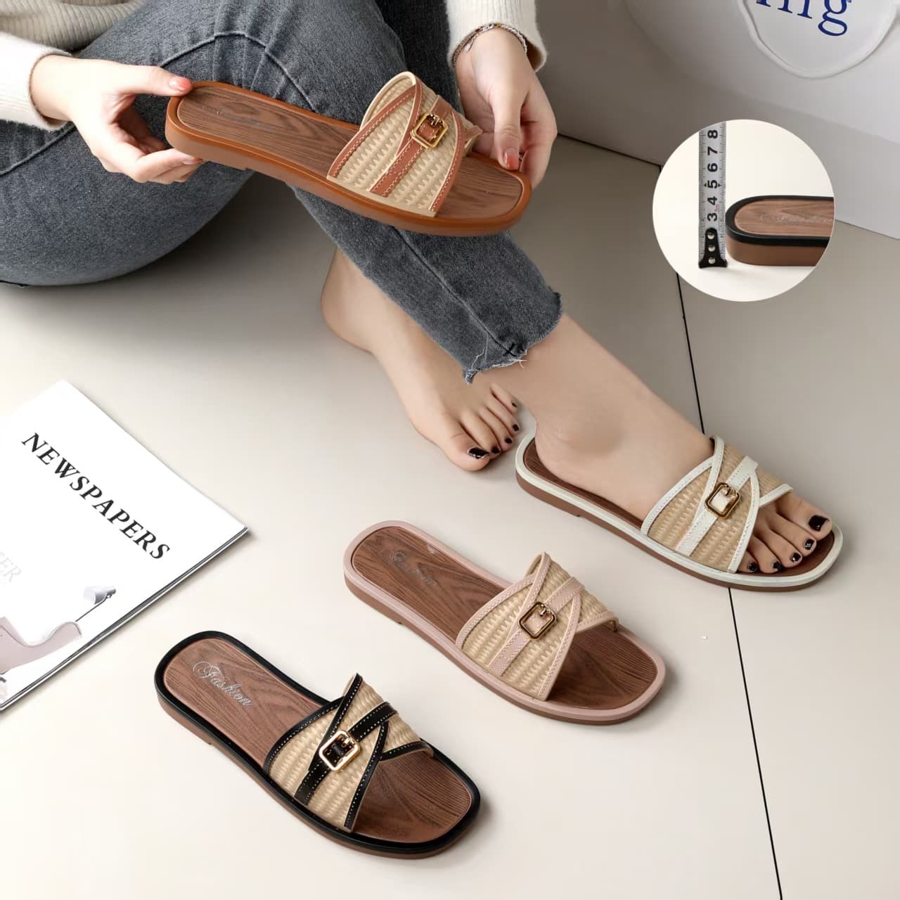 2026 New Style Fairy Thick-Soled Slippers for Women Casual Lightweight Trendy Korean Version Cloud-Like Comfort Women's Summer Sandals
