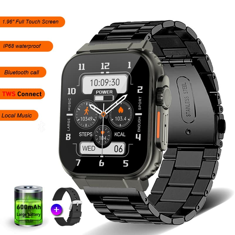 New A70 Smartwatch Bluetooth Call Local Music Playback Link TWS Heart Rate Blood Pressure Smartwatch