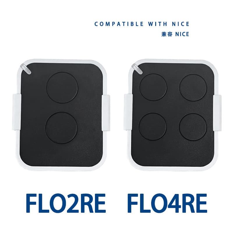 Compatible with Nice remote garage door remote control FLO2RE FLO4RE self-searching rolling code remote control