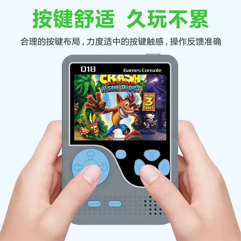 Cross-border New Q18 Handheld Game Console Classic Nostalgic Retro 500-in-1 Multi-language Children's Mini Handheld