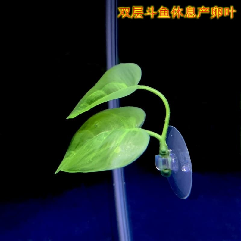 Betta resting leaves aquarium decoration simulation soft plastic leaves betta fish spawning bed double layer observation resting spawning leaves