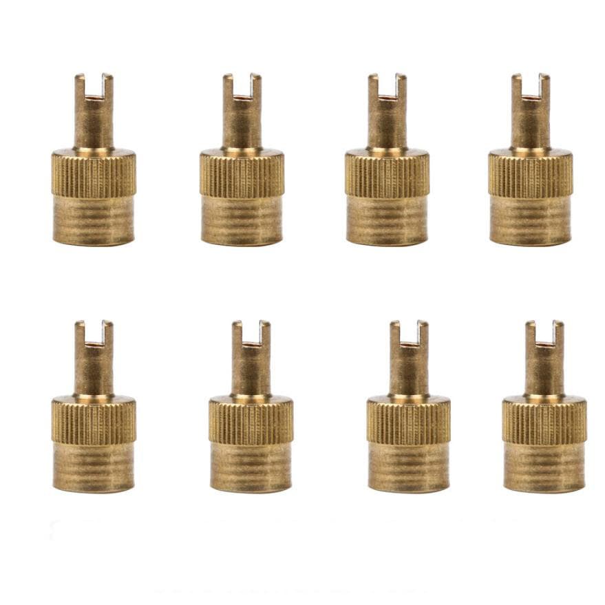 Copper Car Tire Tool Cap, Copper Nickel-Plated Valve Stem Cap, Valve Cover Valve Core Wear-Resistant Inflatable Durable Universal
