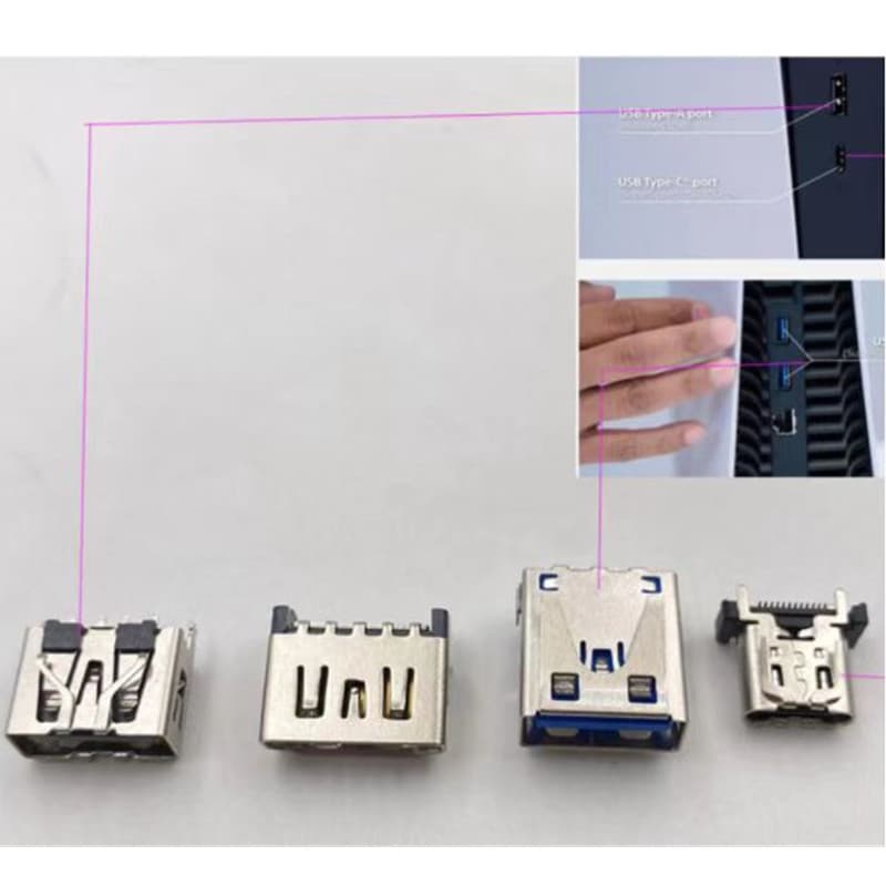 New PS5 HDMI High-Definition Interface Port USB Video Connector PS5 Output HDMI Original Interface