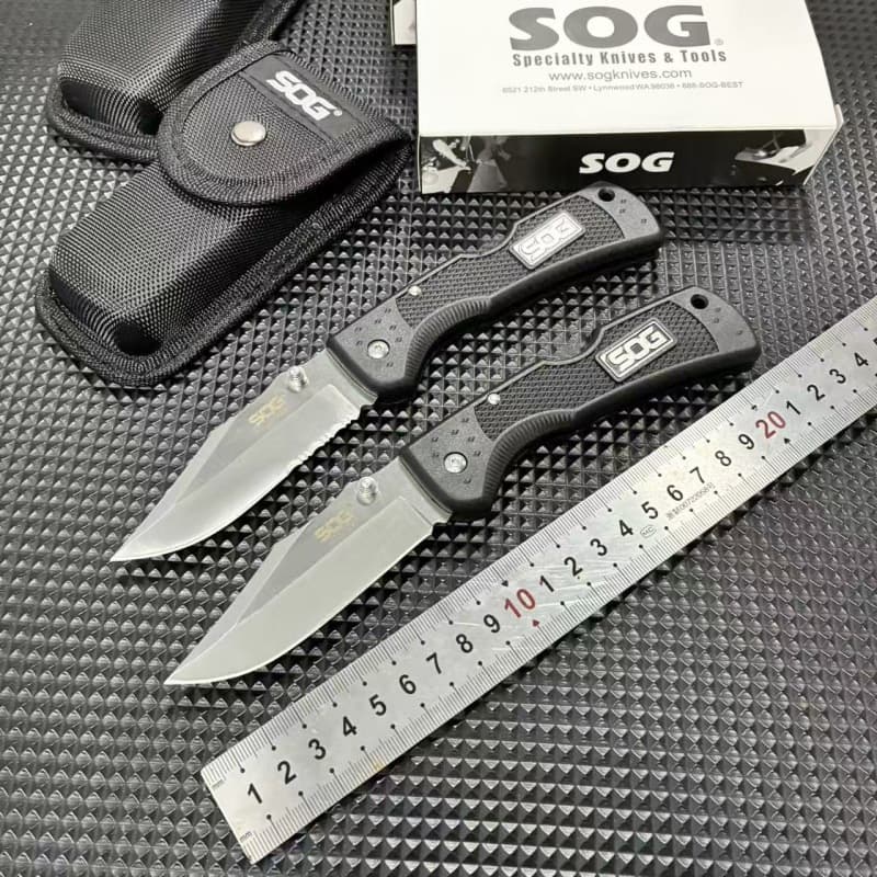 Cross-border hot selling SOG folding knife outdoor knife high hardness self-defense pocket knife EDC fruit folding knife