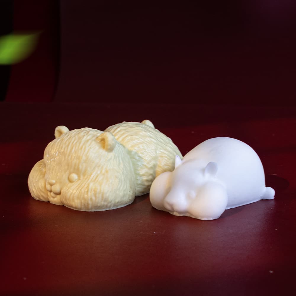 Hamster Mold Aromatherapy Candle Silicone Mold DIY Animal Hamster Handmade Soap Plaster Ornament Mold