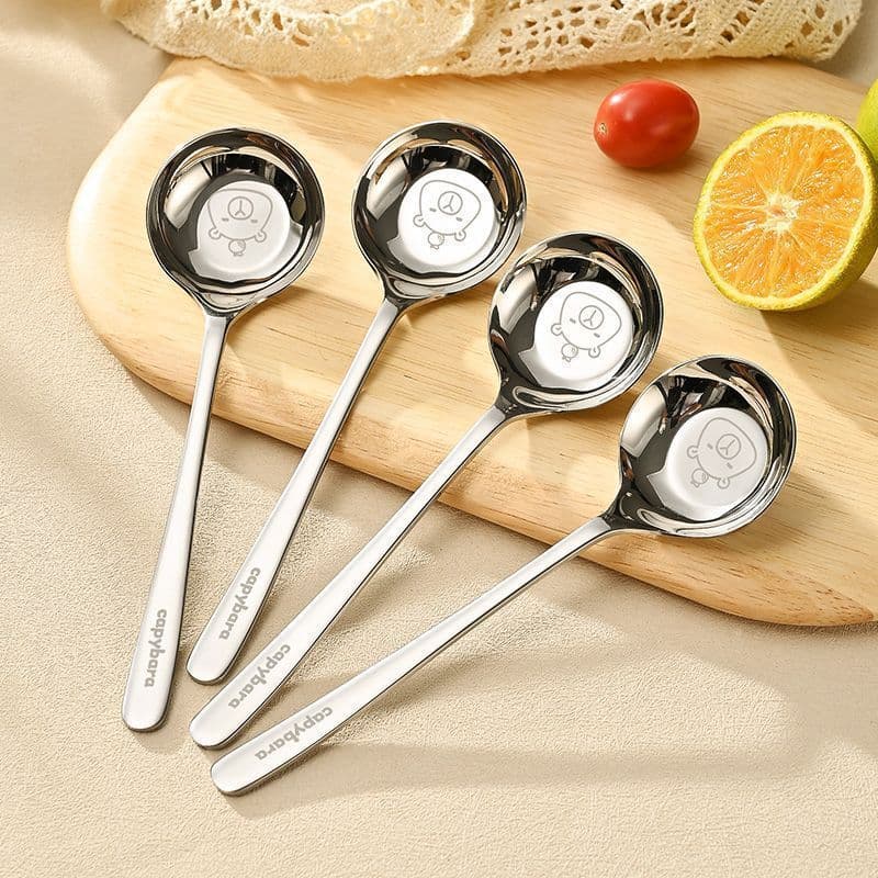 Bala Stainless Steel Spoon, Food-grade Long Handle Deep Soup Spoon, Personal Use Eating Spoon, Deep Spoon