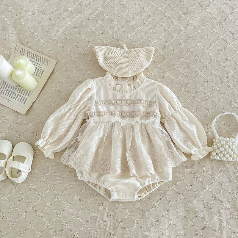 Baby Newborn Cotton Clothes Autumn Style Cute Lace Baby Romper Bodysuit Crawling Suit