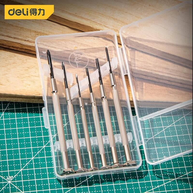 Deli DL3206 Watch Screwdriver Set, Mini Screwdriver for Computer and Glasses Repair, Watch Repair Tool
