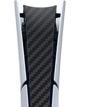 PS5 Slim body panel side strip, center strip, fingerprint resistant, carbon fiber matte finish.