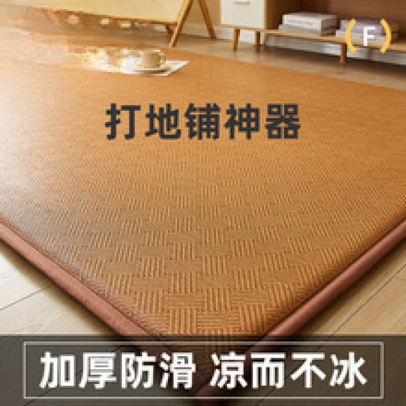 Cooling Mat Floor Pad for Sleeping on Floor, Home Tatami Mattress, Summer Ice Rattan Cooling Soft Pad, Sponge Navigation New