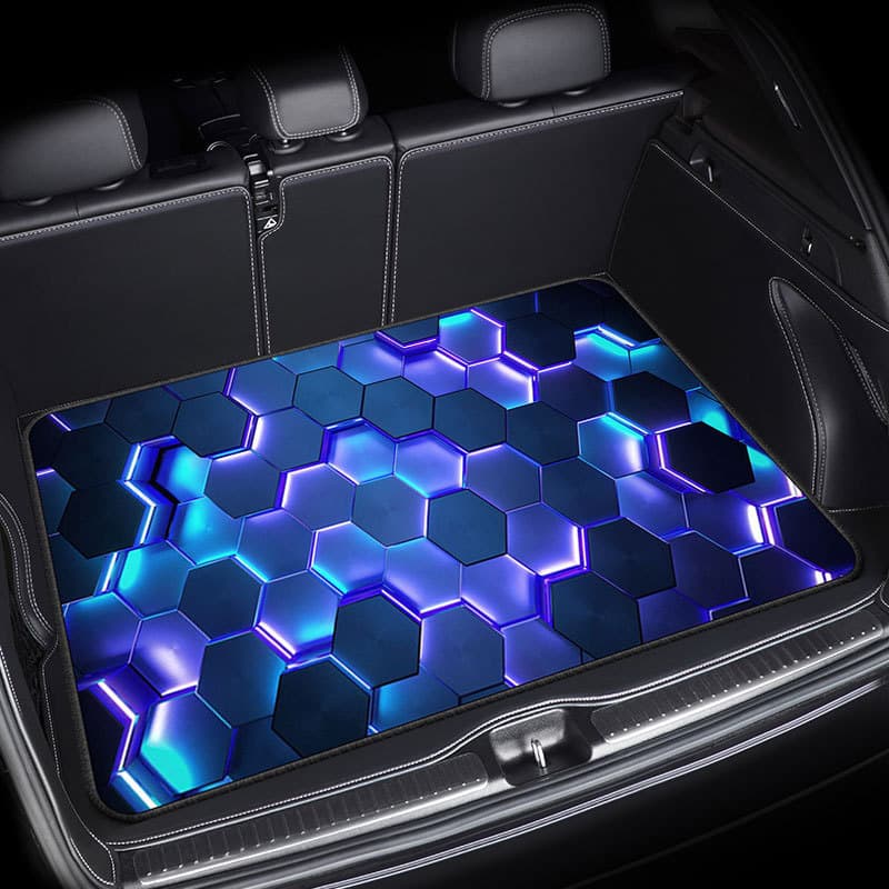 Cross-border TEMU Car Trunk Mat Cargo Liner Anti-scratch Wear-resistant Dirt-repellent Easy to Clean Dust-proof Mat with Label for Dropshipping