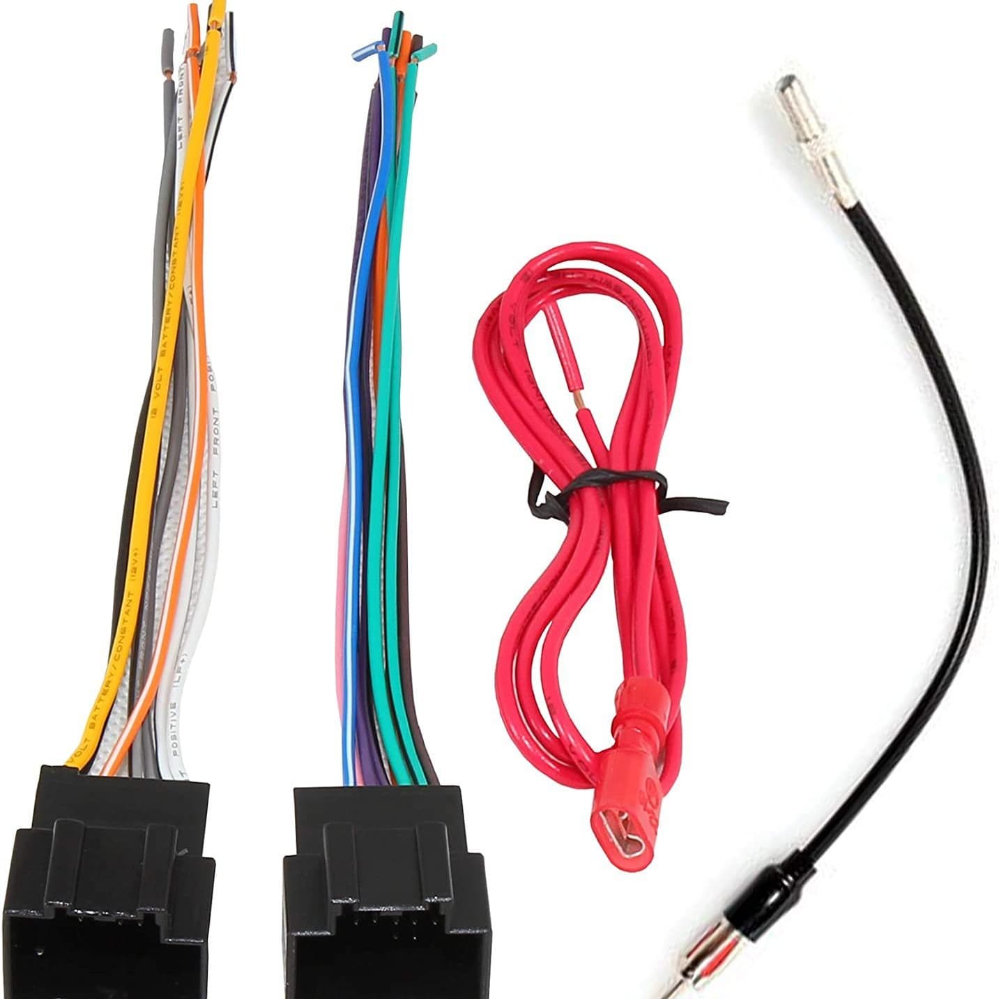 Compatible with Chevrolet Captiva GMC Car Radio Wiring Harness Cable + Antenna Adapter Plug Modification