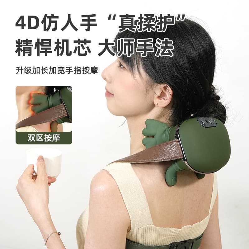 Cross-border Master-Level Hand-Shoulder-Neck Massager Cervical Massager Trapezius Neck Massager Birthday Gift