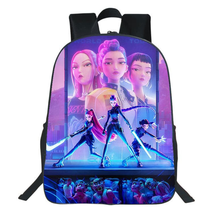 Demon Hunter Group Backpack Kpop Demon Hunters Student Children's 40cm School Bag