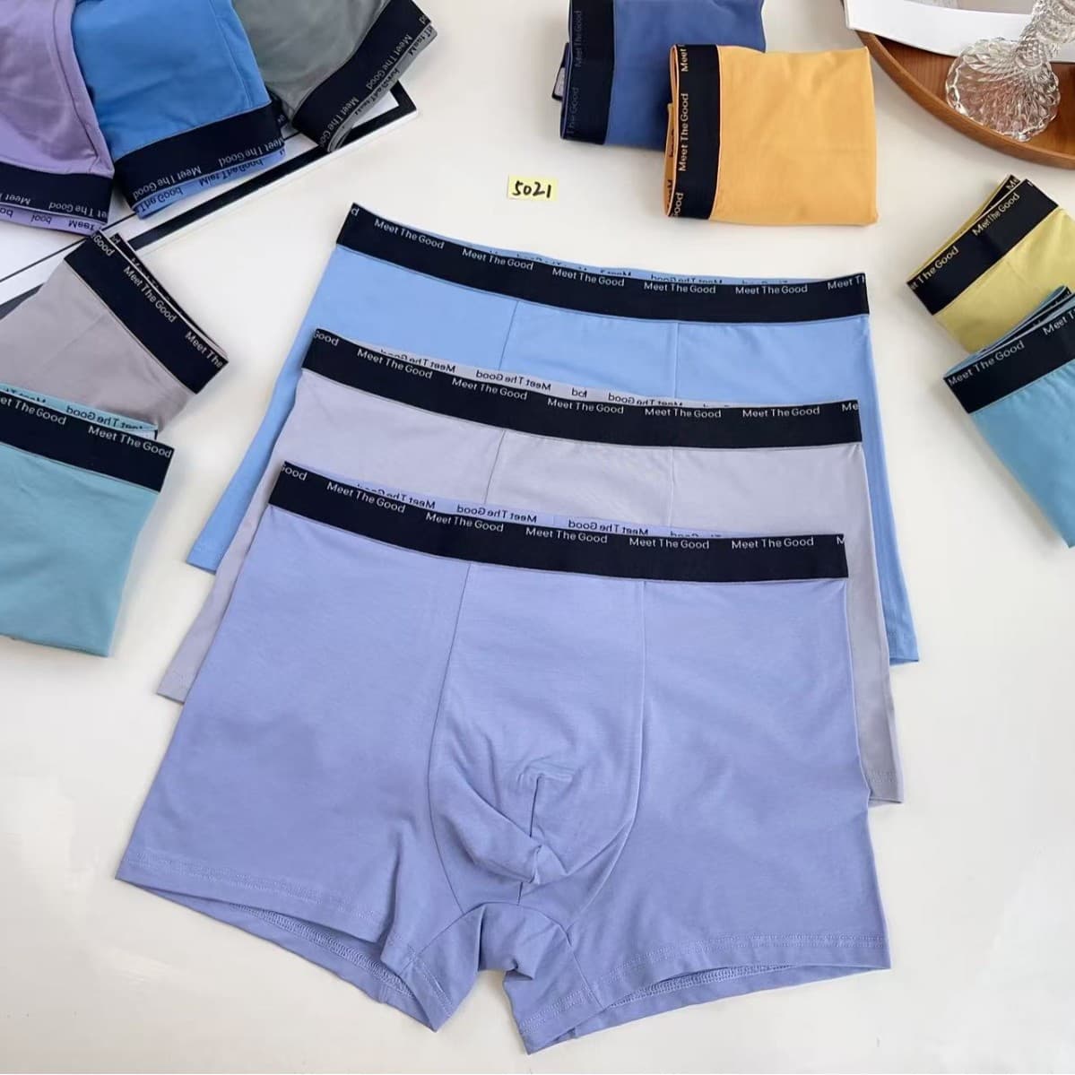 5021# Skin-friendly Modal Cotton Men's Boxer Briefs Sports Series Men's Boxer Briefs Wholesale