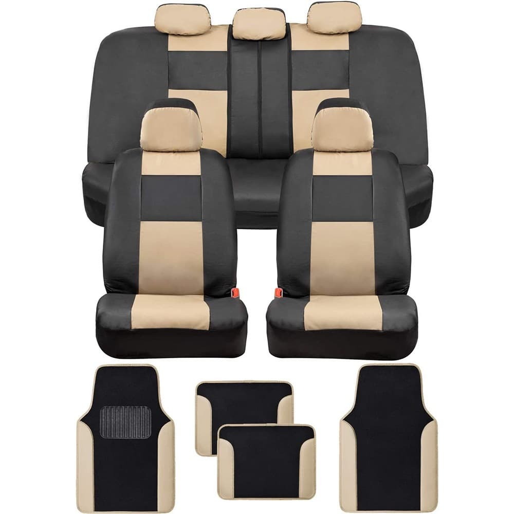 Cross-Border Best-Selling Universal 5-Seat Car Seat Cover 9-Piece Set with Zipper Cushion Cover Compatible with Airbags
