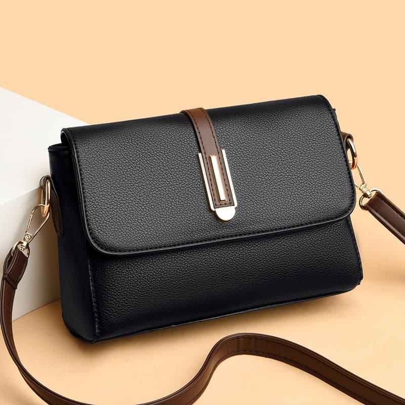 Small Square Bag Women's Crossbody Bag 2026 New Trendy Soft Leather Shoulder Bag Premium Feel Crossbody Bag Mom Bag Cross-Border Wholesale