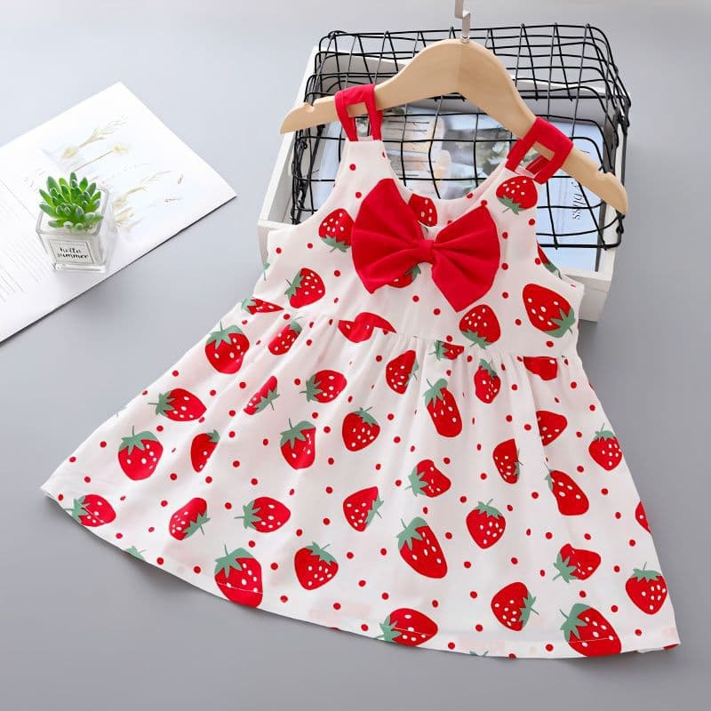 Girls Summer Dress 2025 New Children's Sleeveless Dress Korean Style A-Line Skirt for Toddlers