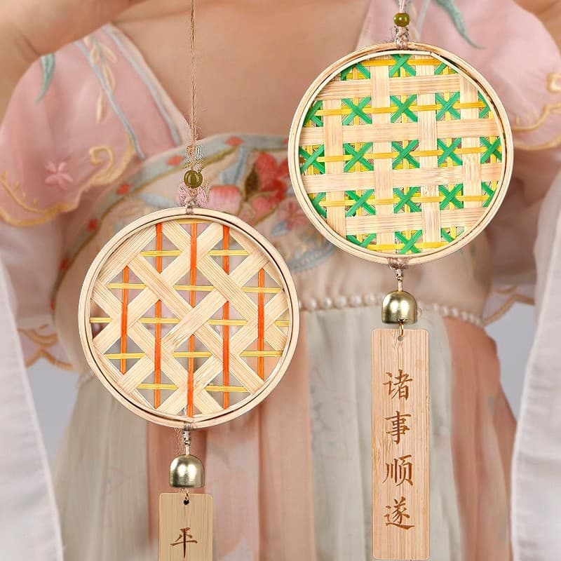 Women's Day Bamboo Wind Chime DIY Material Kit, Workshop Warm-Up Activity, Handmade Bell Ornaments, Community Parent-Child Team Building