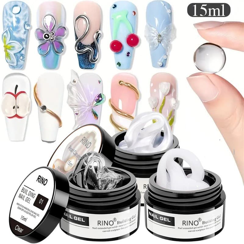 Cross-border non-stick hand extension glue pinch glue can be carved and shaped light therapy extension glue nail manicure gel wholesale