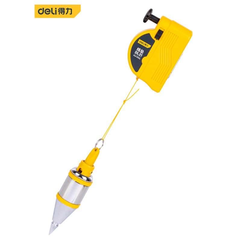 Deli Magnetic Plumb Bob with Magnetic Line 3m/6m for Construction and Installation