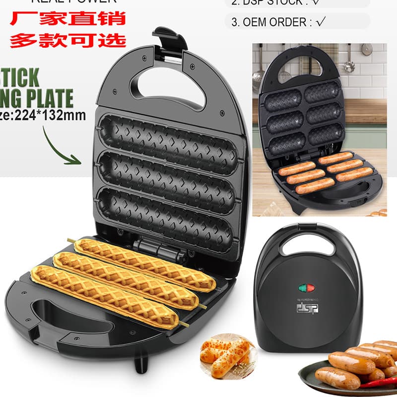 Cross-border Household BBQ Sausage Machine Hot Dog Machine Hamburger Machine Sandwich Machine Electric Griddle Multiple Options Available