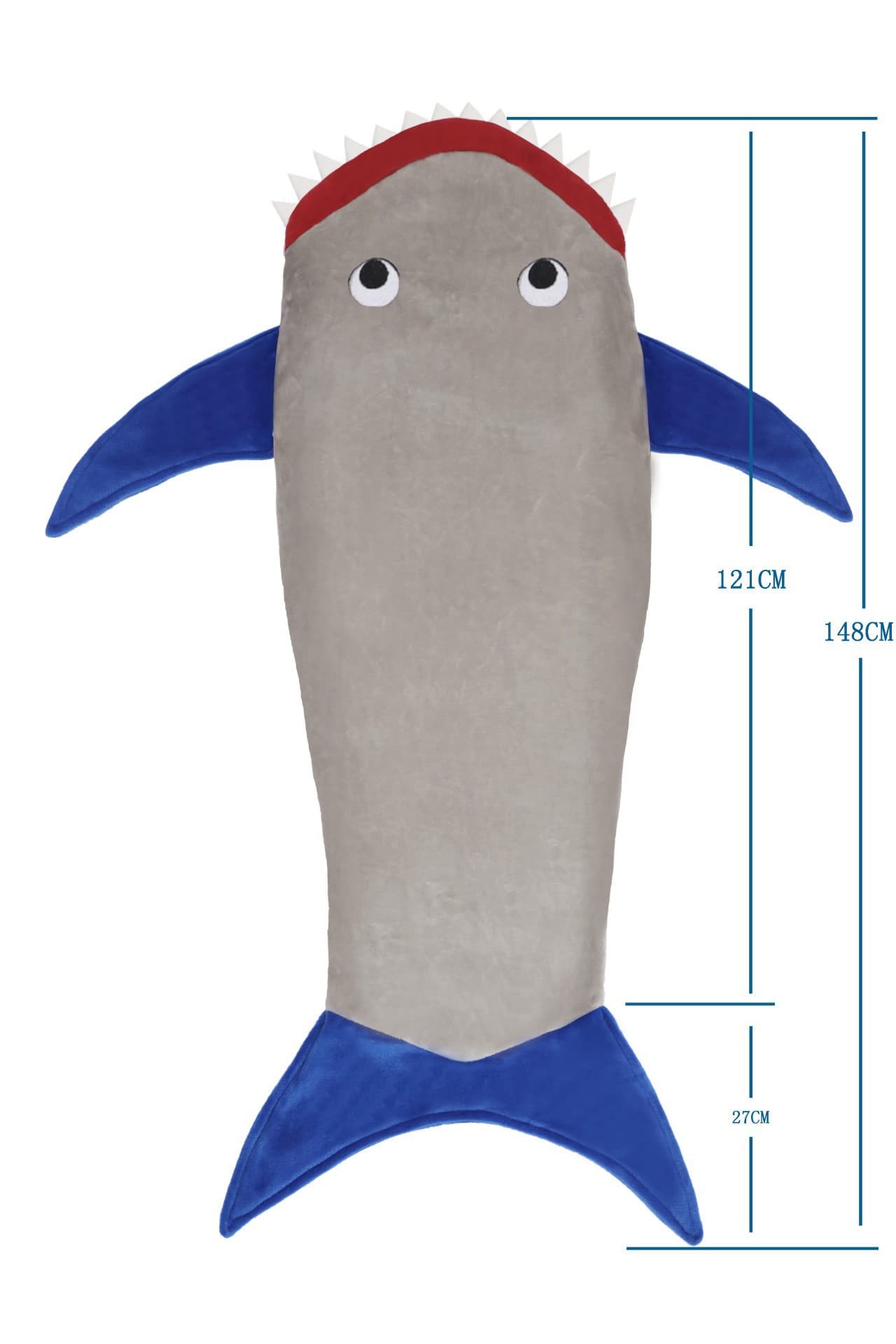 Amazon Children's Sleeping Bag Shark Adult Sleeping Blanket Baby Summer Flannel Shark Pattern Sleeping Bag