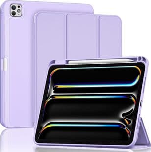 Compatible 2025 iPad Pro 11 Case Tri-Fold Back Adhesive Soft Shell iPad 10P Tablet Protective Case Shockproof Case