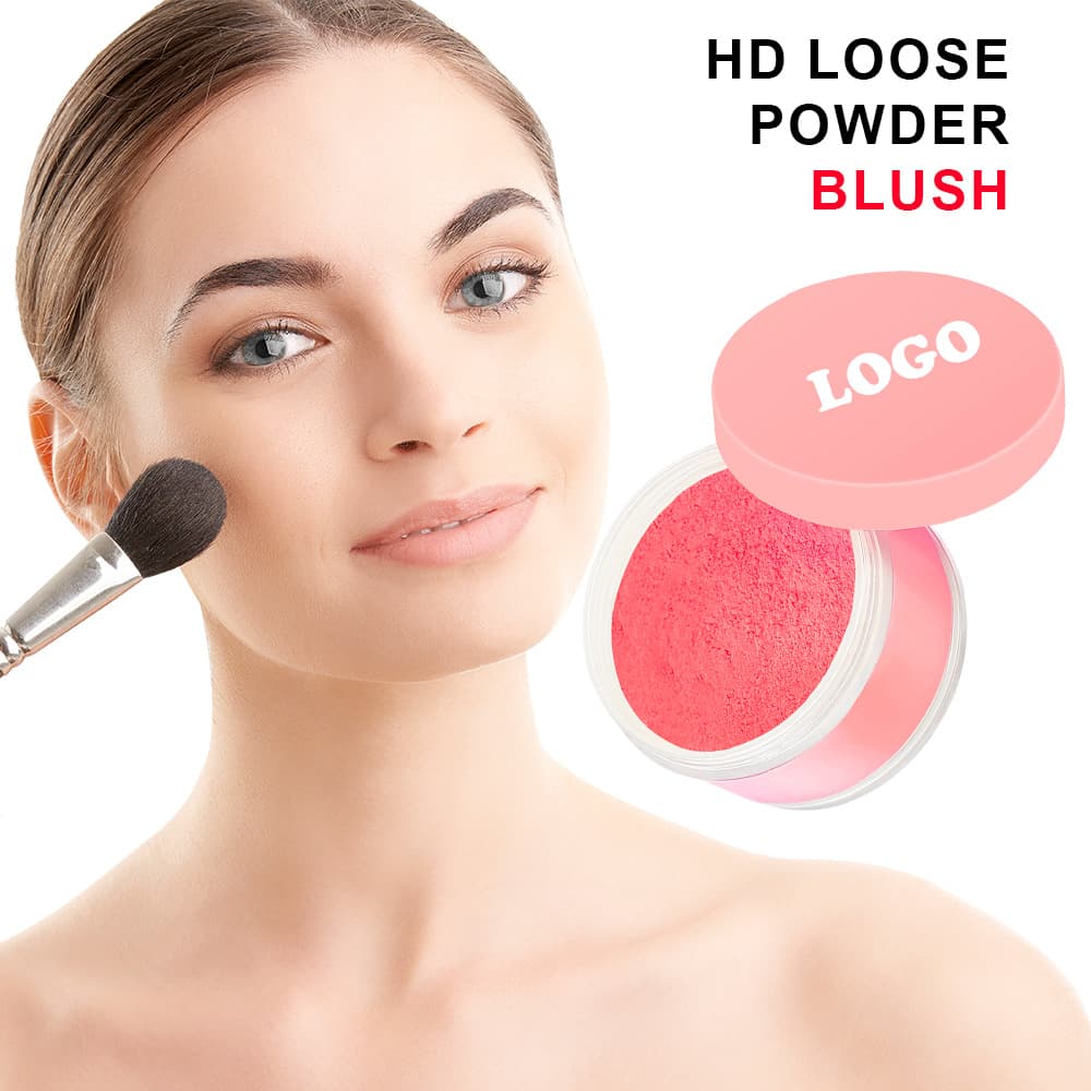 Cross-border No-LOGO Blush Powder Long-lasting Non-fading Waterproof Oil-control Non-caking Brightening Cheek Blush Powder