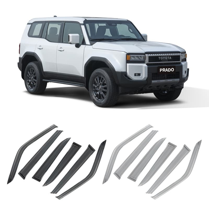 Compatible with Toyota 2024 Prado LC250 Window Visors Rain Guards Custom Fit Accessories