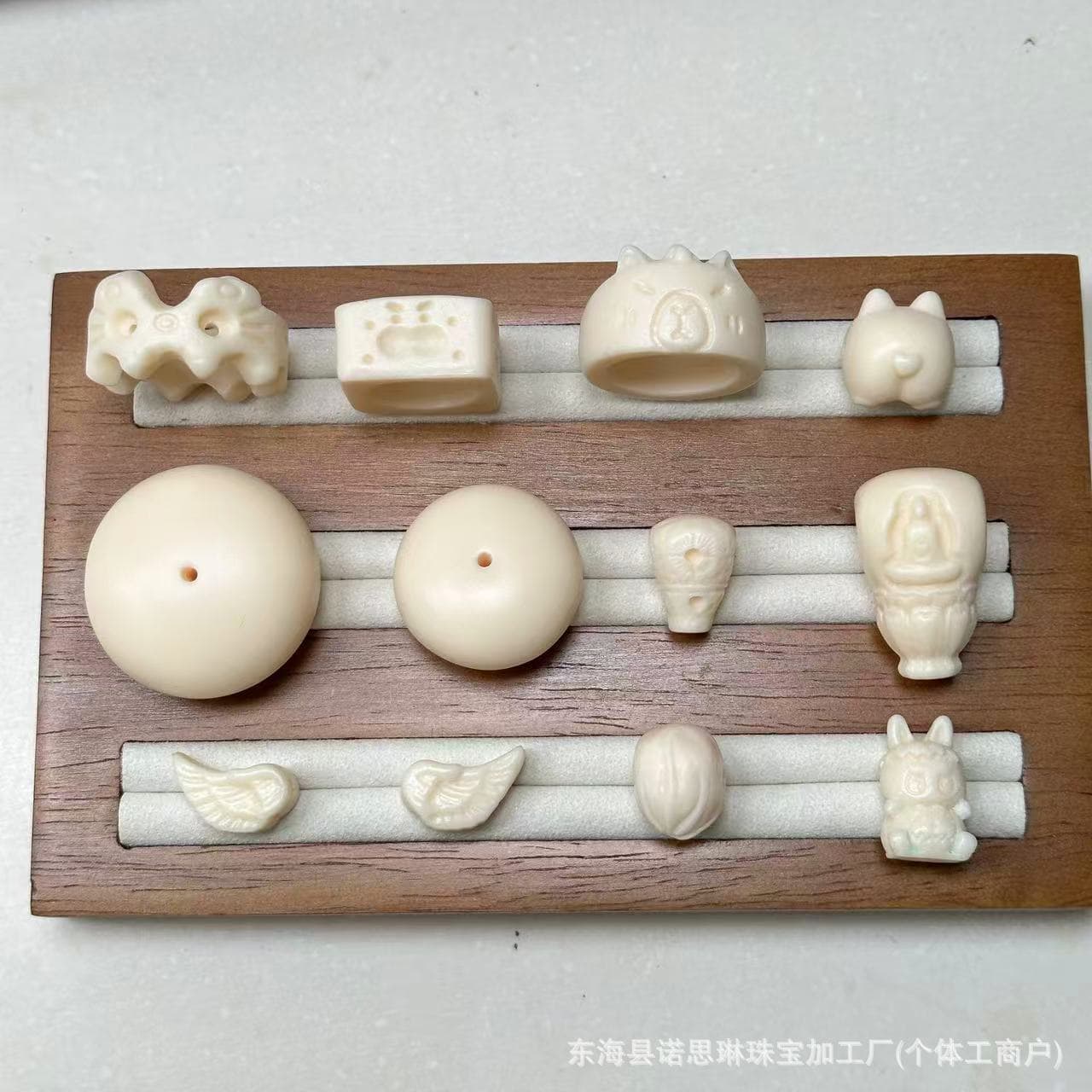 Ivory Fruit Monster Running Ring Bread Buckle Loose Beads DIY Cultural Play Buddhist Beads Jewelry Accessories Spacer Beads Bracelets