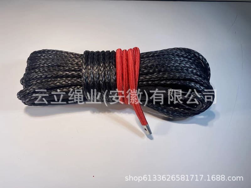004 Direct Factory 10mm Ultra High Molecular Weight Polyethylene Fiber Nylon Winch Rope 4850