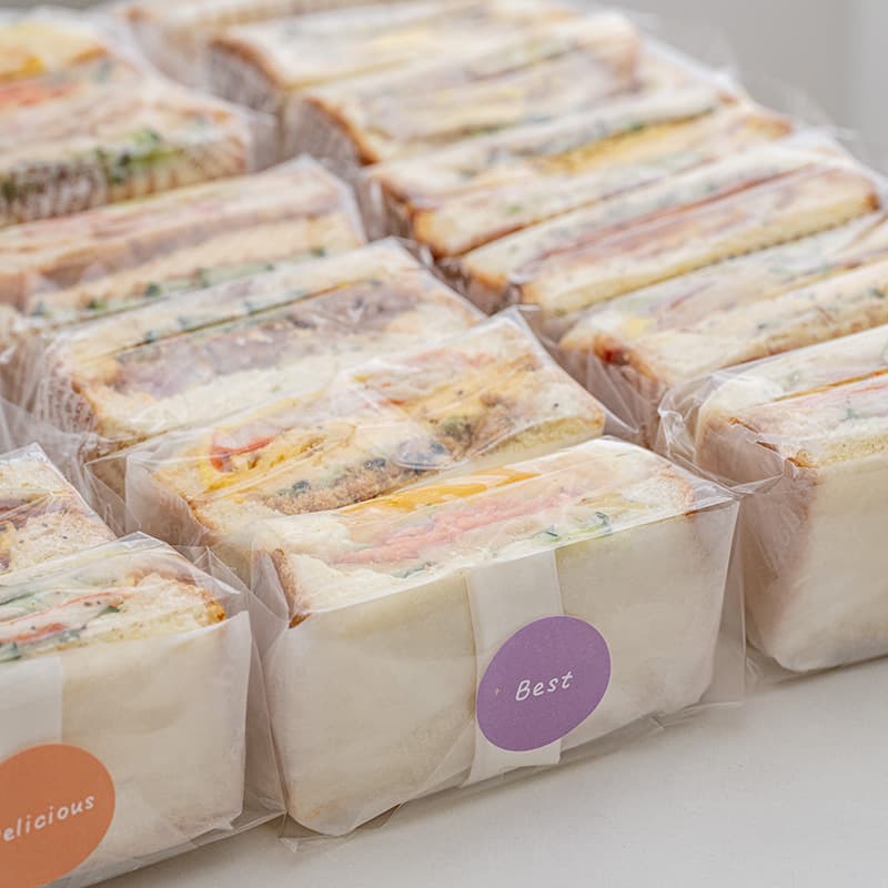Sandwich packaging bag food grade commercial sandwich toast bread bag transparent packaging bag baking packaging